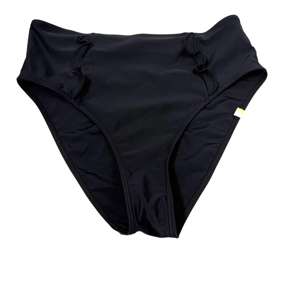 Summersalt bikini bottom black ruffle full coverage size 6 - Picture 1 of 3